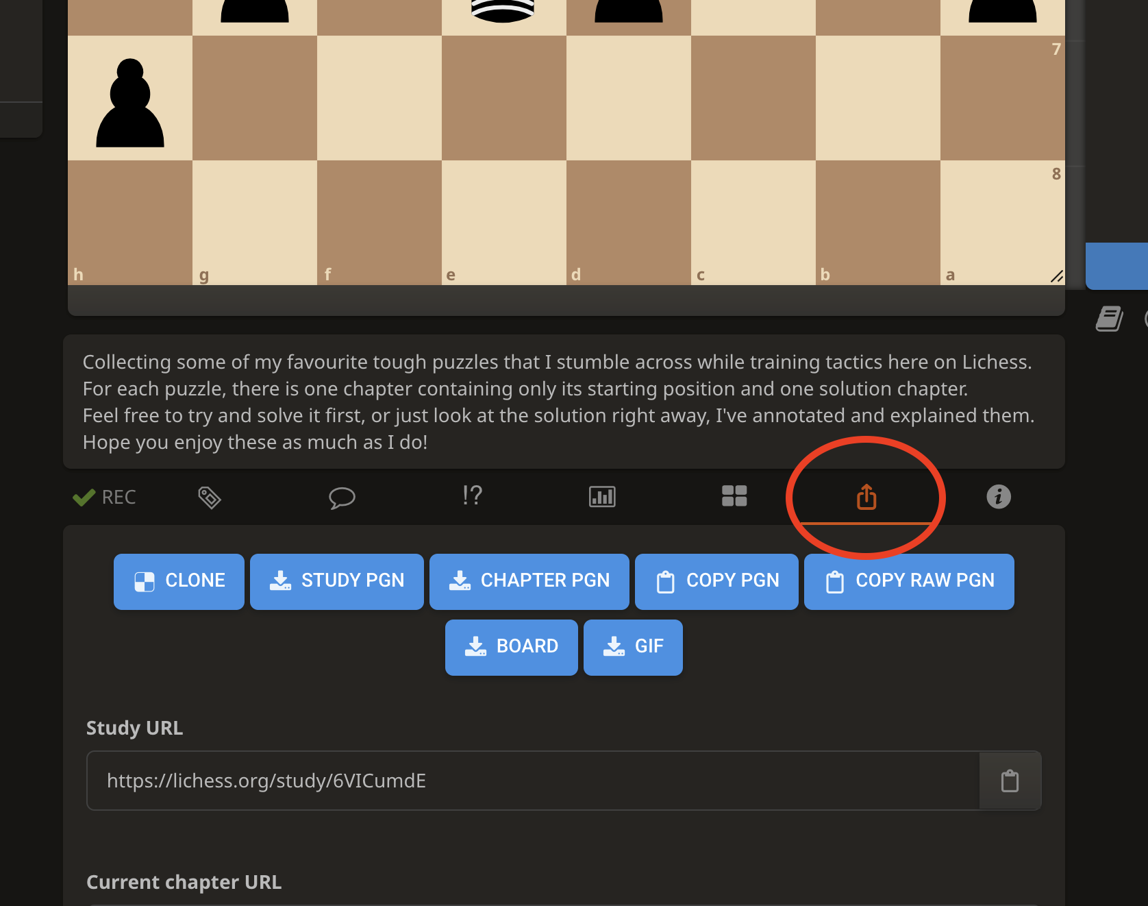 Step 2 — Go to “share and export”