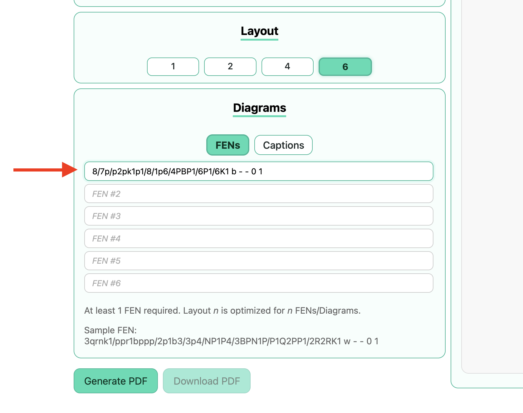 Step 4 — Paste into ChessMint (+ add Metadata to your liking)